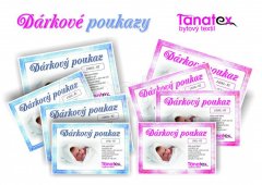 Dárkový poukaz na výbavičku na 500, 1000, 1500 či na 2000,-Kč Dárkové poukazy