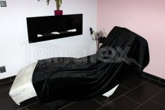 Deka mikro - černá Přehoz na postel a deky - Deky - 150x200