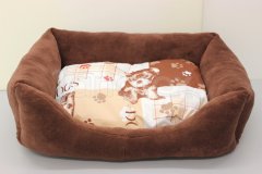 Obdelníček malý - mikroplyš Uni hnědý - jorkšířek Pelech - Obdelníček