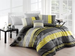 Povlečení Pruhy žluté - šedé 140x220 - Ložní povlečení - ložní povlečení BAVLNA - ložní povlečení 140x220 Ložní povlečení - ložní povlečení BAVLNA - ložní povlečení 140x220