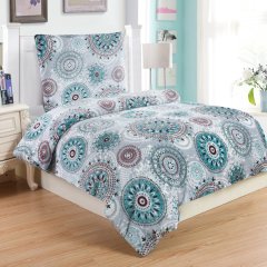 Povlečení mikro 140x200 - Mandala tyrkysová - Ložní povlečení - ložní povlečení mikroplyš a mikroflanel - povlečení 140x200 Ložní povlečení - ložní povlečení mikroplyš a mikroflanel - povlečení 140x200