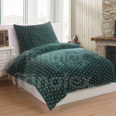Povlečení mikro 140x200 - Puntík zelený - Ložní povlečení - ložní povlečení mikroplyš a mikroflanel - povlečení 140x200 Ložní povlečení - ložní povlečení mikroplyš a mikroflanel - povlečení 140x200