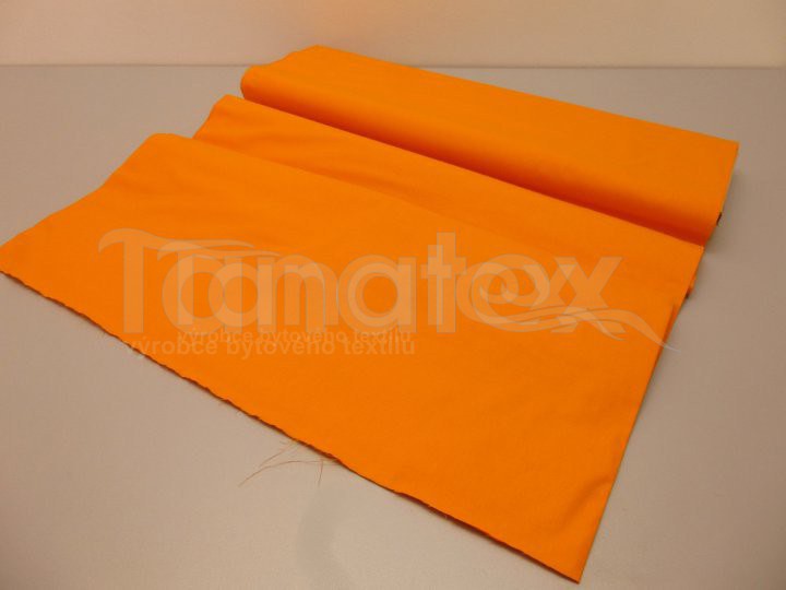 Metráž 240cm oranžová v8 - jednobarevná bavlna