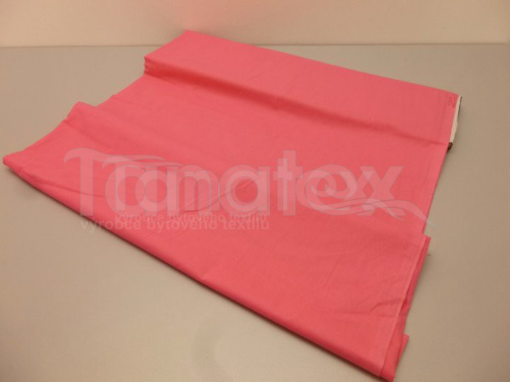 Metráž 240cm růžová v15 - jednobarevná bavlna