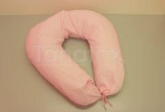 Kojící polštář velký Růžový puntíček Kojící polštáře - Kojící polštář velký