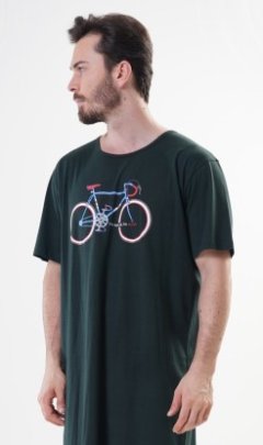Pánská noční košile s krátkým rukávem Old bike Kalhoty, baggy, nasrávačky - Muži - Pánské noční košile - Nadměrné pánské noční košile