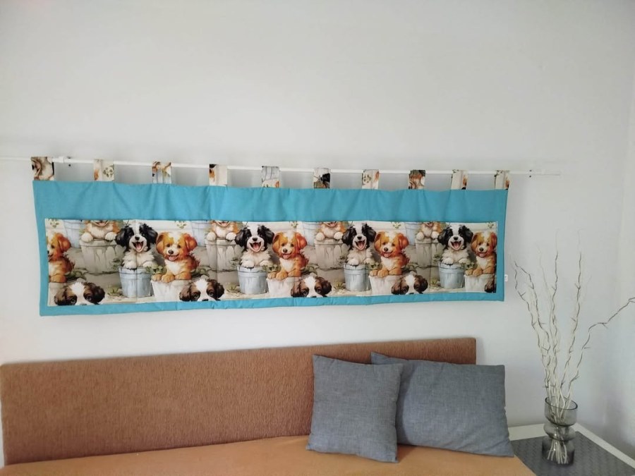 Kapsář - Pejsci na mentolové - vícebarevný kapsář