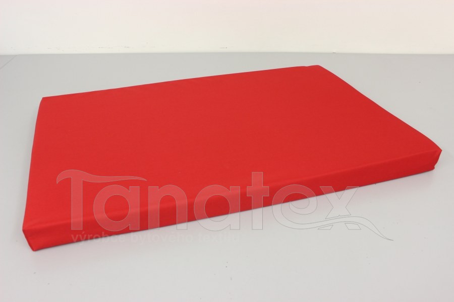 Pelíšek - Vysoké podložky - Vyšší podložka - 40x60cm uni červená Vyšší podložka - 40x60cm uni červená - Vysoké podložky