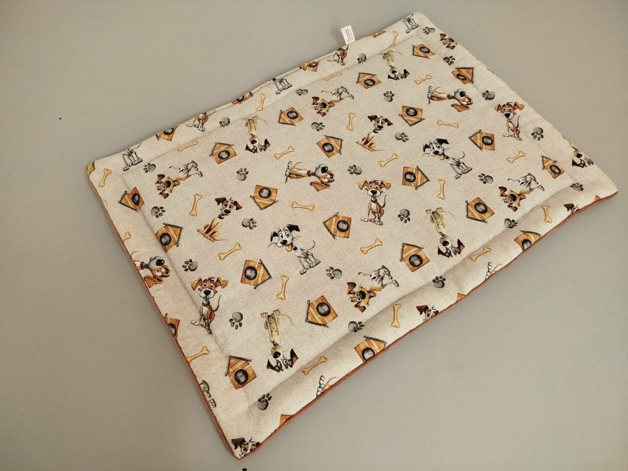 Lehká podložka Pejsci na béžové - Lehká podložka