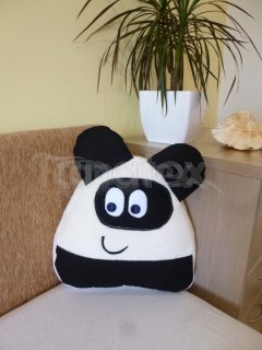 Polštářek - mikro Pou s ušima - Panda Polštář POU - Pou polštářek malý - Pou malý - klasik