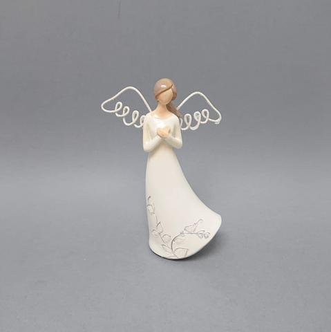 Anděl drátěná křídla 14cm - andělé, kominík, děti, důchodci, houby