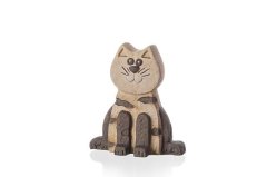 Kočka MG béžová malá Polystonové a keramické figurky - zvířata