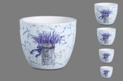 Květník keramika s levandulí sd 4ks