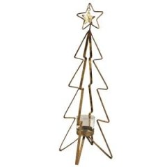 Dekorace na svíčku-stromek k1041/2 Vánoční dekorace