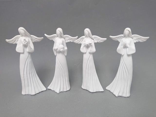 Anděl bílý 17cm - Polystonové a keramické figurky