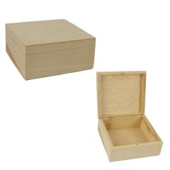 Dřevěný box střední 097072/S Velikonoční dekorace - Úložné boxy
