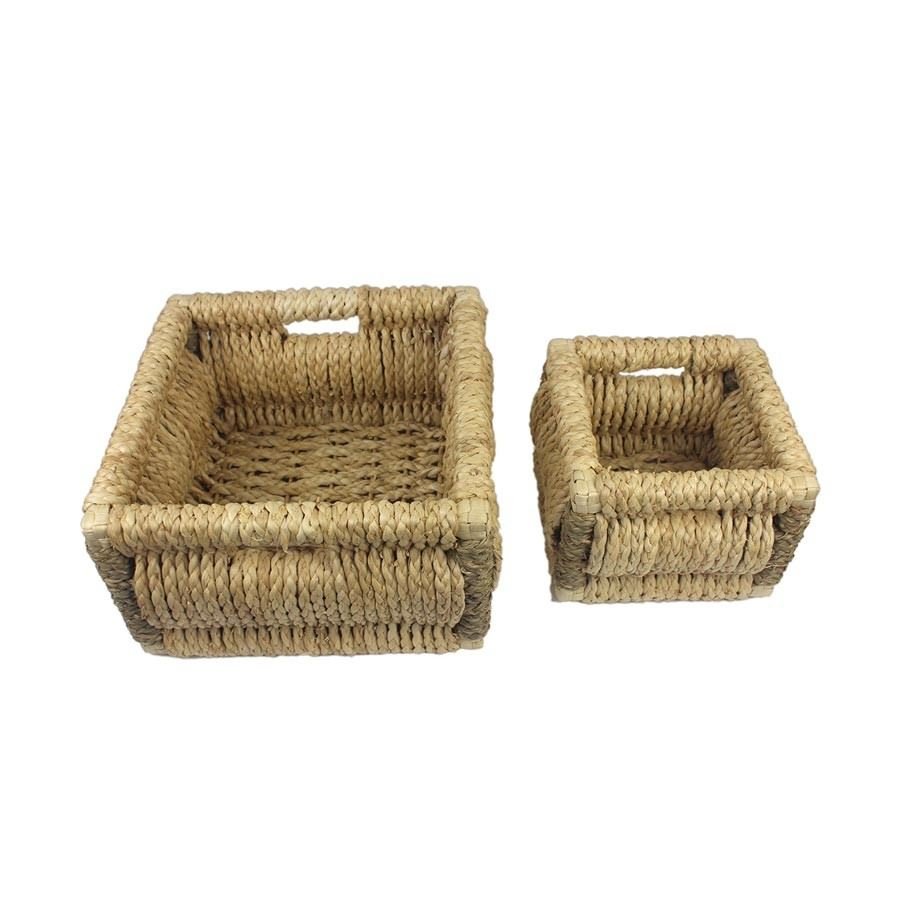 Zásuvka čtverec, 2 ks 371172/S2 - Proutí, bambus a proutěné zboží