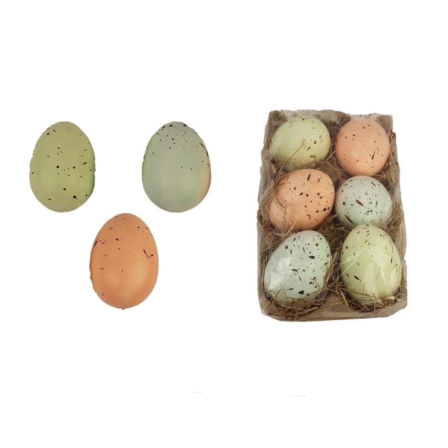 Dekorační vajíčka, 6 ks X3835 - Velikonoční dekorace