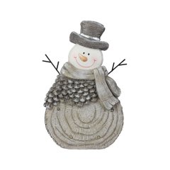 Sněhulák s LED osv. X2641 Velikonoční dekorace - Poslední naskladněné zboží - dekorace, umělé květiny, bytové a kuchyňské doplňky, dřevěné dekorace, proutí - Koupelnové doplňky - Vánoční dekorace