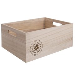 Dřevěná bedýnka HOME MADE O0013 Krabičky, stojánky a zásobníky