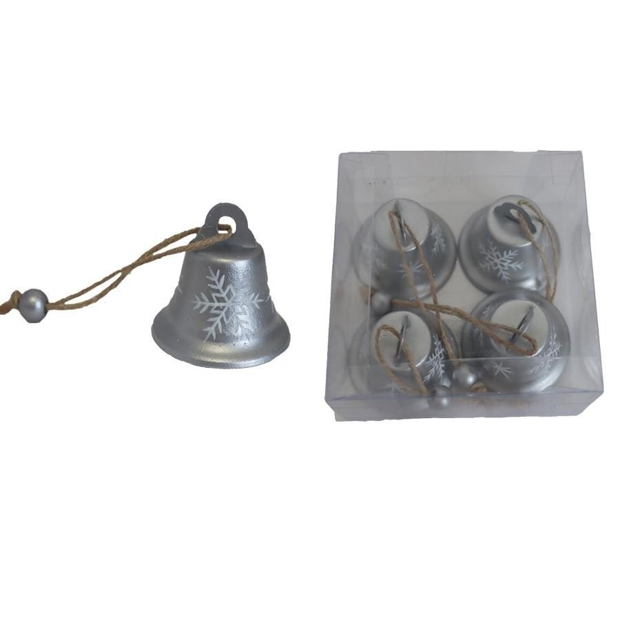 Zvonky kovové, 4ks K2916-28 - Kovové, dřevěné a skleněné dekorace