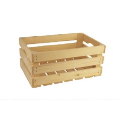 Dřevěná bedýnka přírodní střední 097027 Krabičky, stojánky a zásobníky