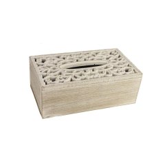 Dřevěný zásobník na ubrousky D3380 Velikonoční dekorace - Úložné boxy