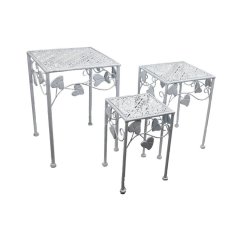 Kovový stolek, sada 3 ks K3371 Malé stolky