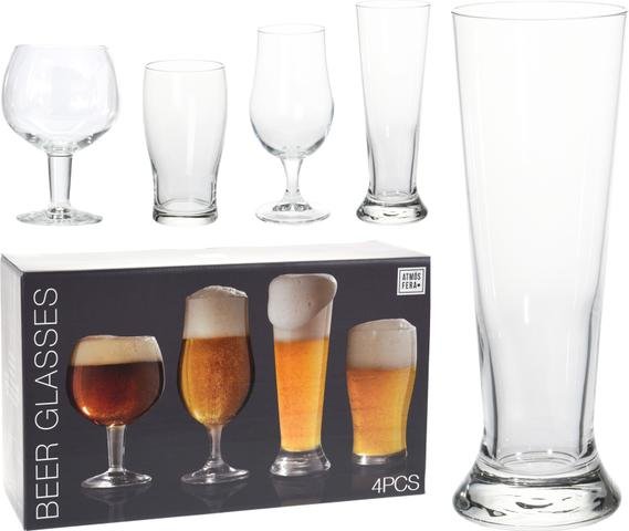 Pivní sklenice sd 4ks - Dekorační doplňky, bytové doplňky, hrnky, proutí, dárkové tašky