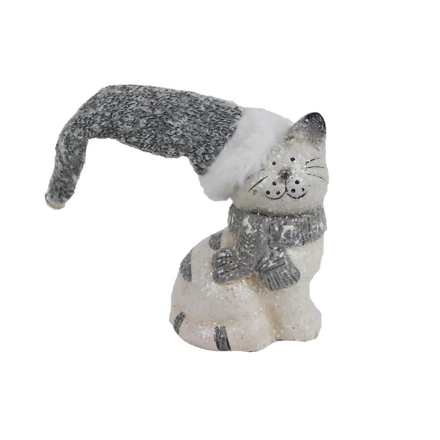 Dekorace kočka X5304 - Vánoční dekorace
