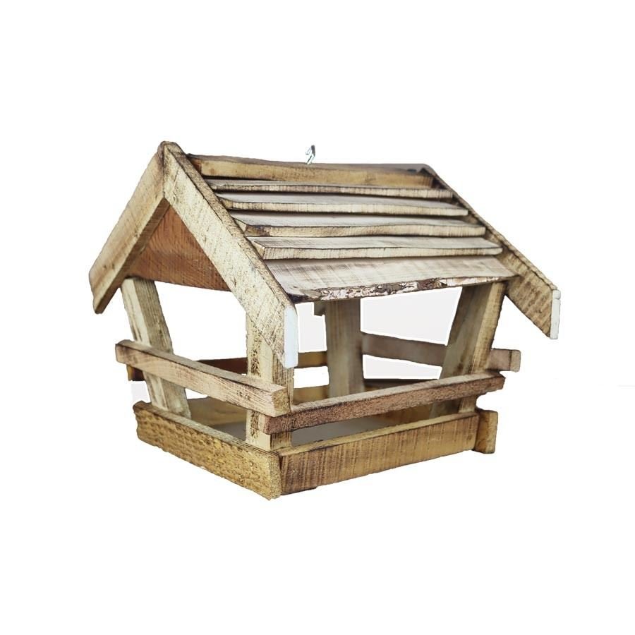 Krmítko pro ptáčky dřevěné opalované střední 097116/2 - Dům, byt a zahrada