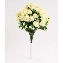 Kytice chryzantéma 44 cm krémová 371369 Bytové doplňky a nábytek - Závěsy - Květiny