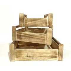 Dřevěná bedýnka, S/3 D6220 Krabičky, stojánky a zásobníky