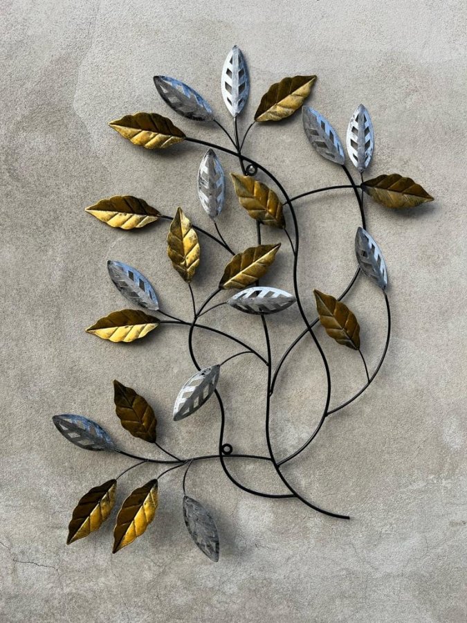 Listy kov závěsná dekorace - Závěsná dekorace, zápichy, věšáky