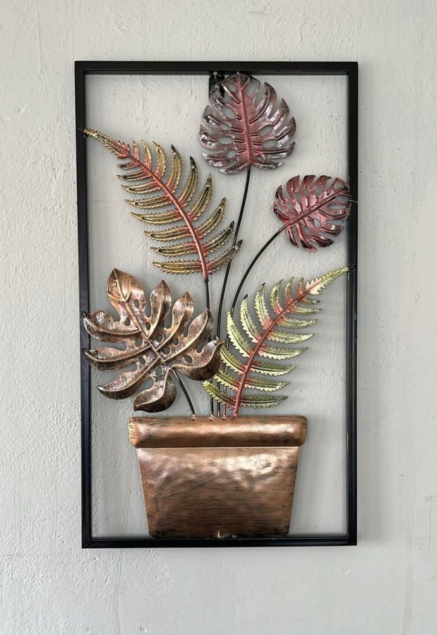 Závěsná dekorace kov květina - Závěsná dekorace, zápichy, věšáky