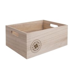 Dřevěná bedýnka HOME MADE O0010 Krabičky, stojánky a zásobníky