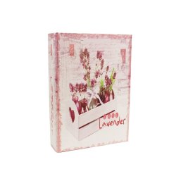 Dřevěná kniha Levandule, malá D0996/M Velikonoční dekorace - Úložné boxy