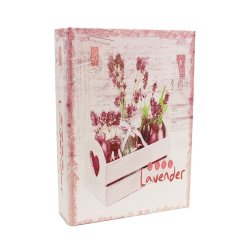Dřevěná kniha Levandule, velká D0996/V Velikonoční dekorace - Úložné boxy