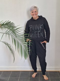 Mikina Punk Queen černá Tuniky, mikiny, svetry - Dámské mikiny