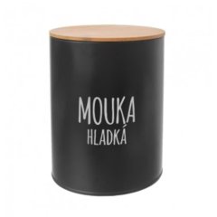 Dóza Mouka hladká BLACK O0164