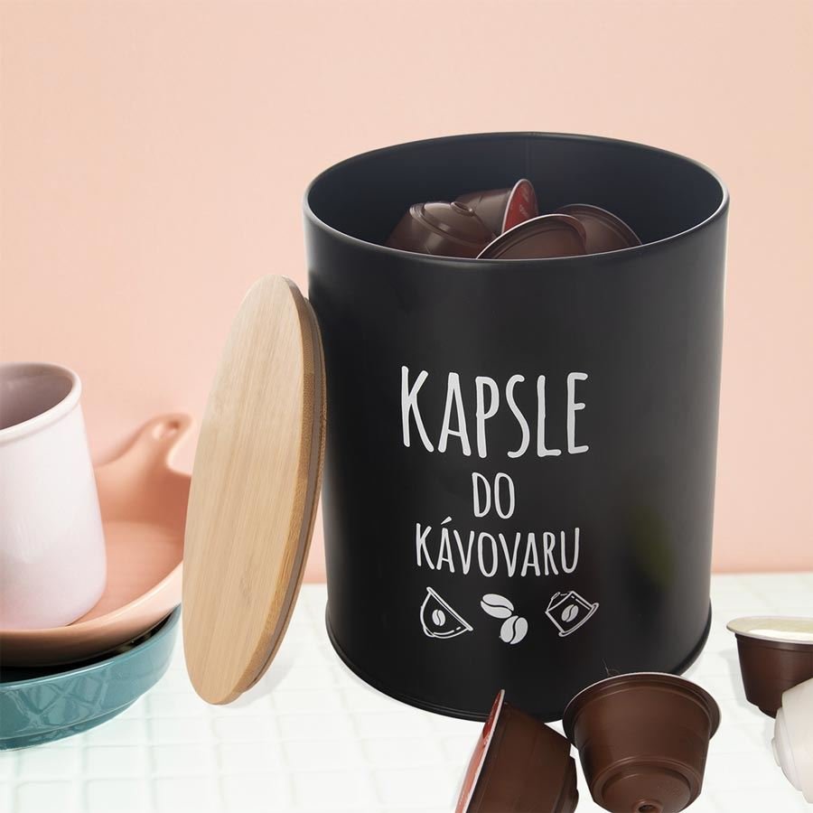 Dóza na kapsle do kávovaru BLACK O0353 - Dům, byt a zahrada