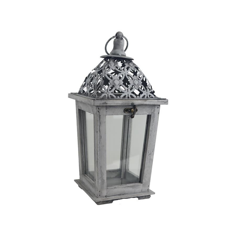 Svícny a lucerny - Dřevěná lucerna D6491-21 Dřevěná lucerna D6491-21 - Svícny a lucerny