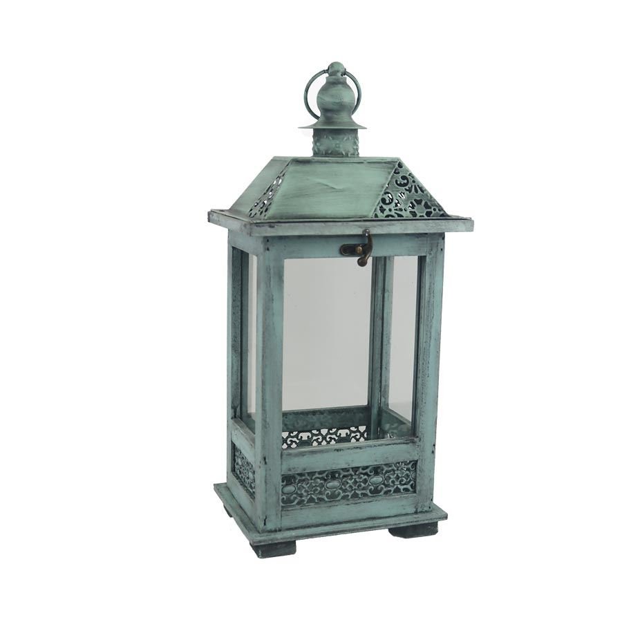 Svícny a lucerny - Dřevěná lucerna D6492 Dřevěná lucerna D6492 - Svícny a lucerny