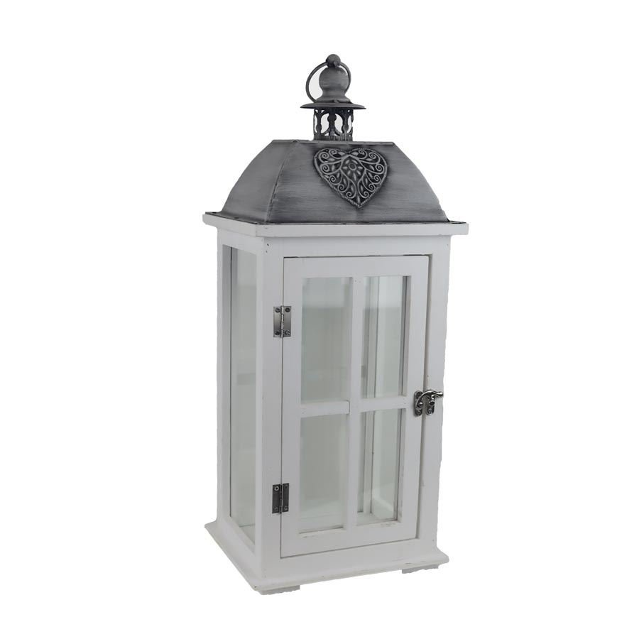 Svícny a lucerny - Dřevěná lucerna D6494/B Dřevěná lucerna D6494/B - Svícny a lucerny