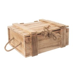 Proutí, bambus a proutěné zboží - Dřevěná truhla dárková O0014 Dřevěná truhla dárková O0014