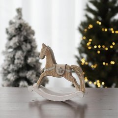 Velikonoční dekorace Poslední naskladněné zboží dekorace, umělé květiny, bytové a kuchyňské doplňky, dřevěné dekorace, proutí Koupelnové doplňky Vánoční dekorace - Houpací koník D3165/1 Houpací koník D3165/1