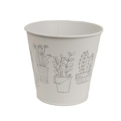 Květináč plechový K2603/3 Dům, byt a zahrada