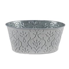 Květináč plechový ovál K3428-01 Dům, byt a zahrada