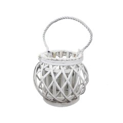 Svícny a lucerny - Nádoba na svíci 18 cm bílá P0408 Nádoba na svíci 18 cm bílá P0408