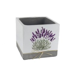 Obal na květiny hranatý levandule X5809/3 Dům, byt a zahrada